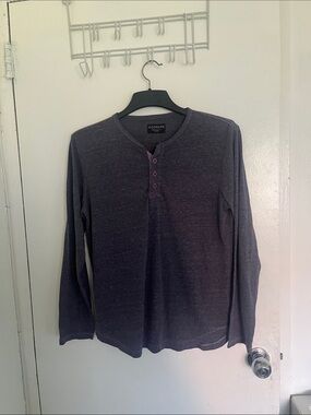 Goodfellow & Co Men's Long Sleeve Henley - purple